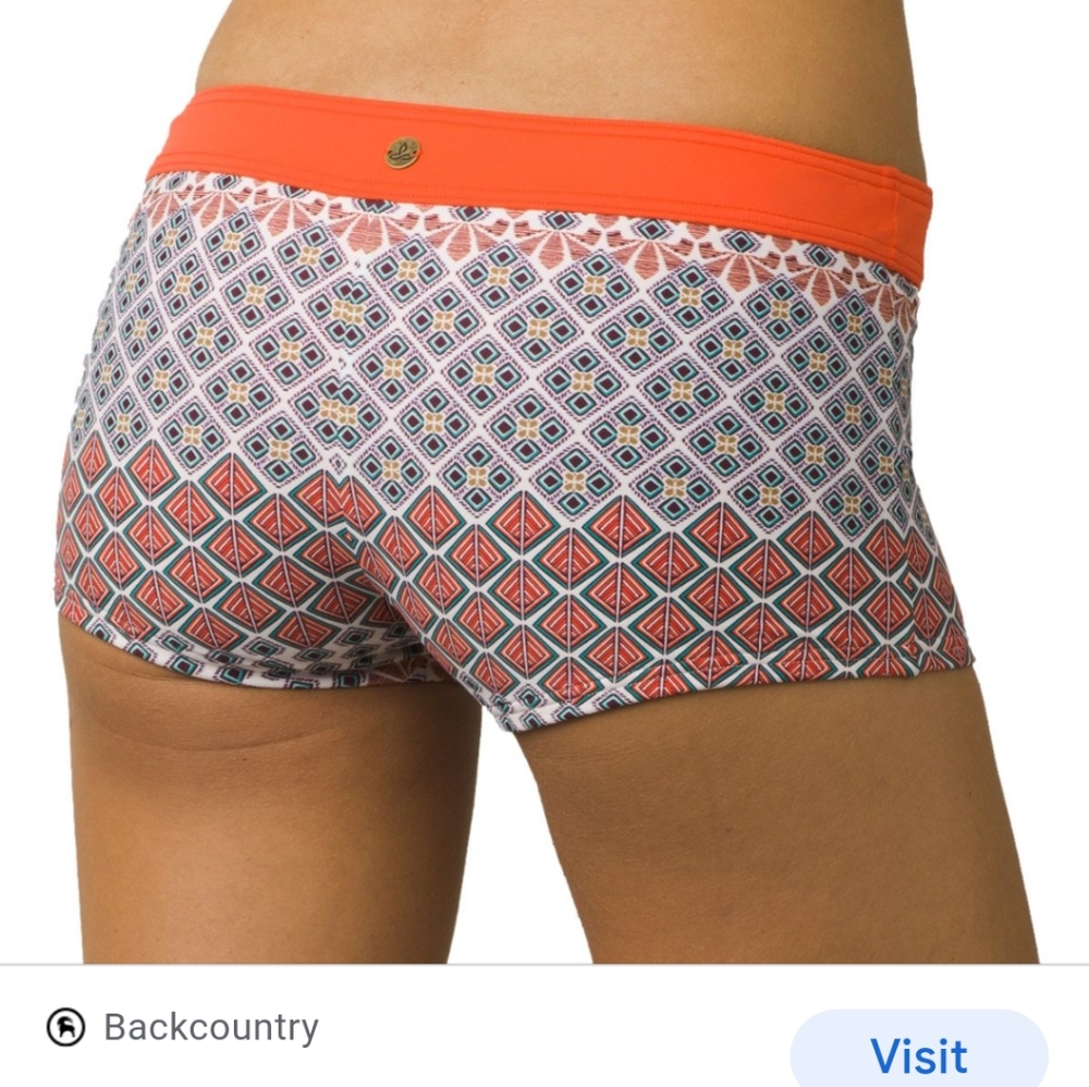 prAna Raya Boyshort Bikini Bottom Size M